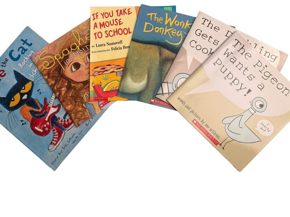 Kids Bundle LOT of 6 BACK TO SCHOOL Picture Books Read Alouds